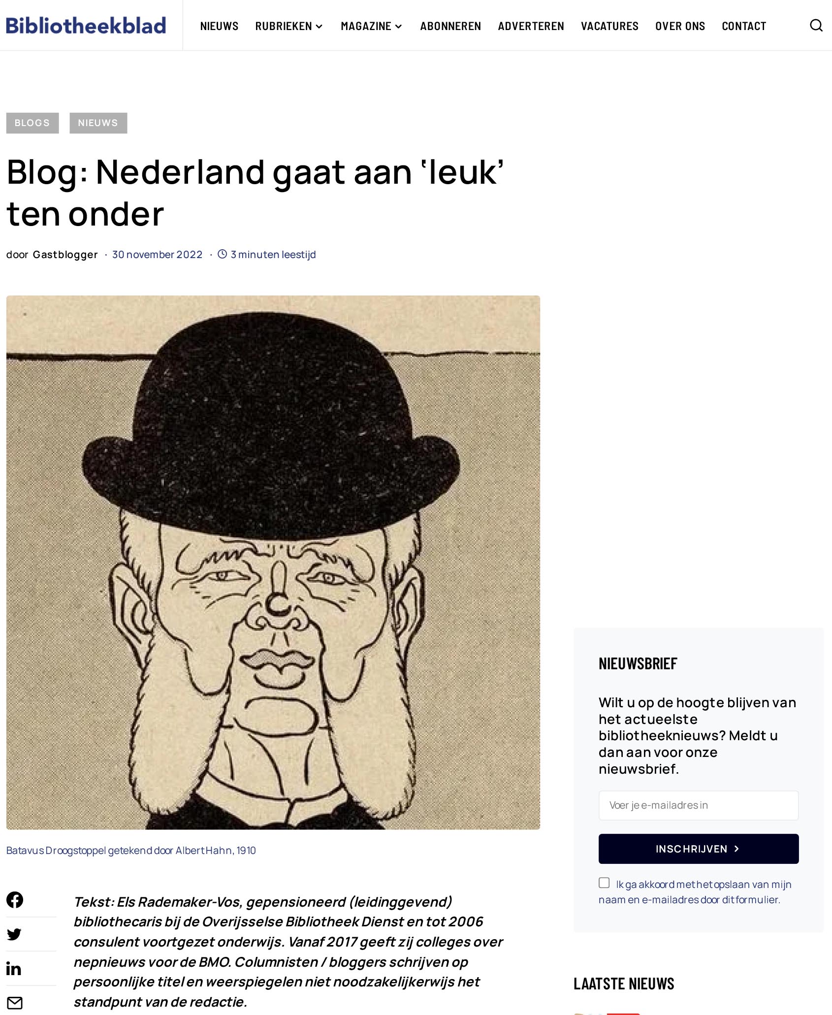 Nederland gaat aan leuk ten onder